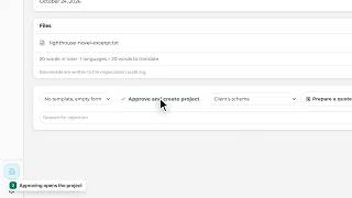 From client request to translation project in Linguaiser