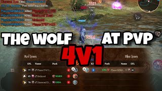 The wolf - He started atttacking me and then invited FOUR PLAYERS for me!! - Making them leave 👀