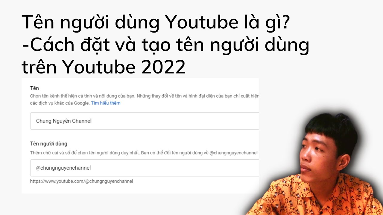 Tên người dùng Youtube là gì cách đặt và tạo tên người dùng trên Youtube  2022  YouTube