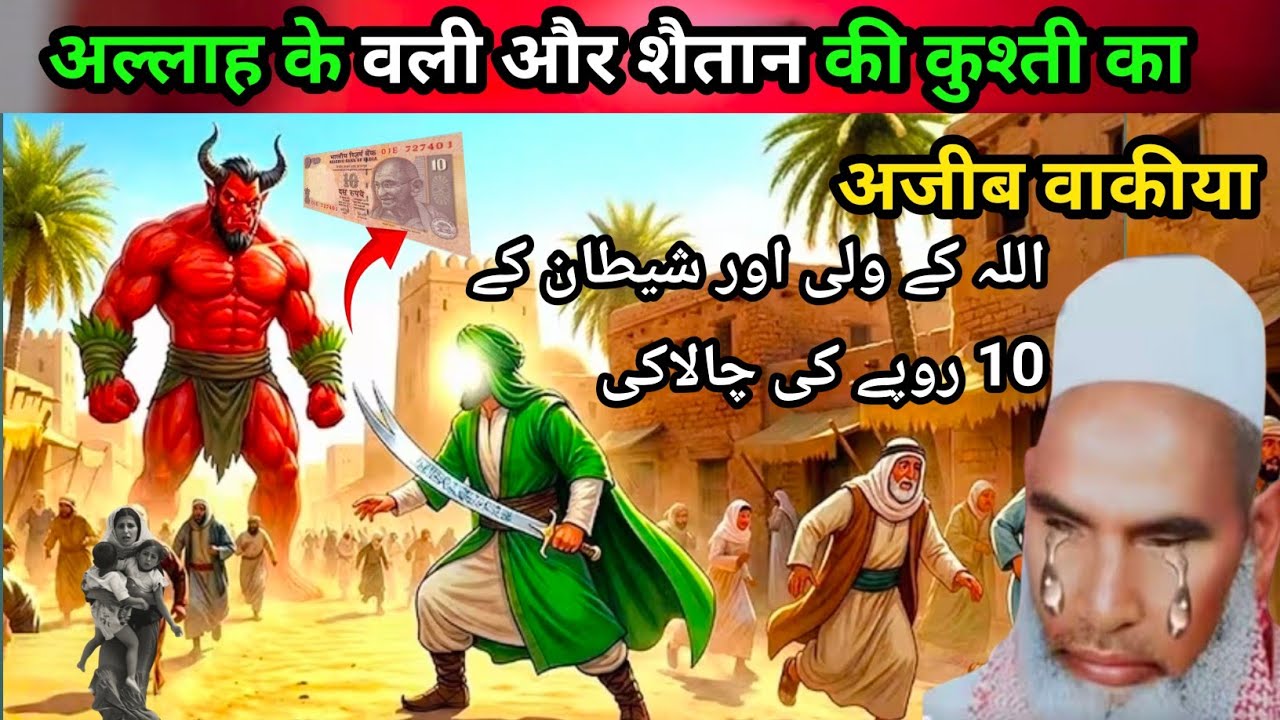 Allah ke Wali Aur Shaitan ke 10 Rupaye ka Ajeeb waqia वाली और शैतान की कुश्तीQari Hanif multani