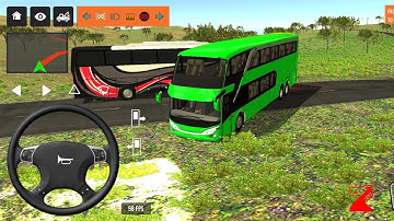 2025 new coach bus simulator 💥 || indonesia bus simulator part-205 #bus #game #simulator #comman