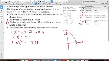 SL 5.9 .4 SUVAT and IB SL maths kinematics