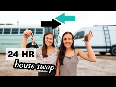 TINY HOUSE SWAP | van life vs. bus life