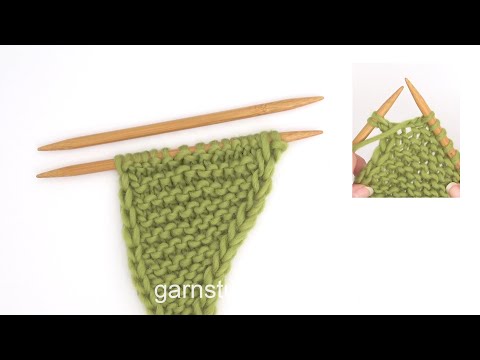 How to work 2 edge stitches in each side