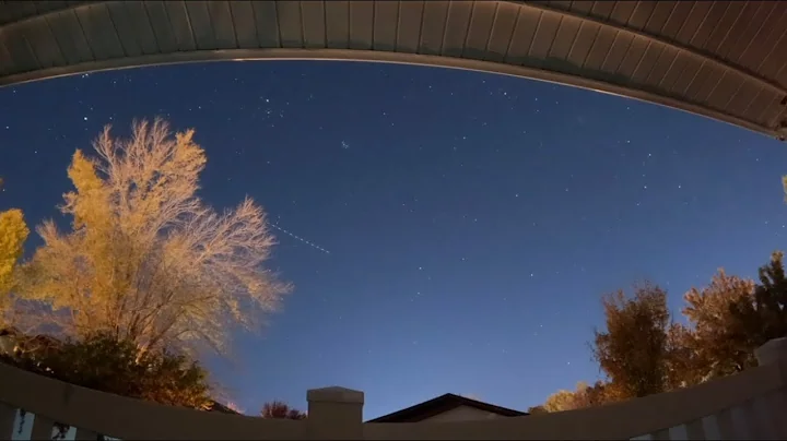 Night Sky Timelapse Orionids Meteor Shower October 20, 2025.