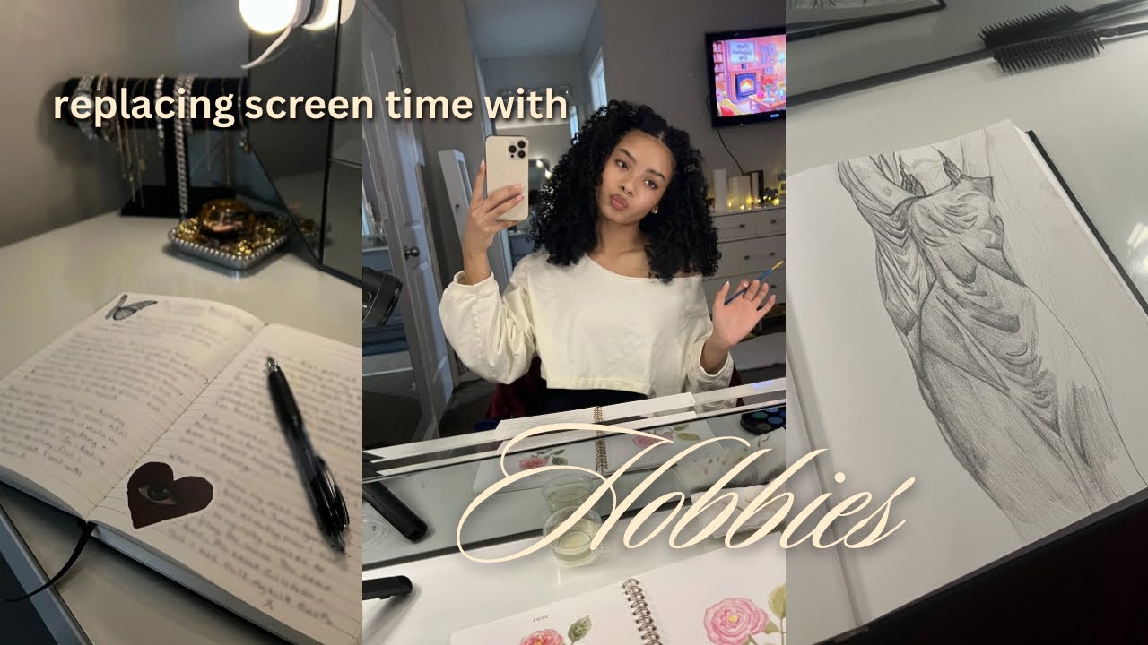 replacing my screen time with hobbies ♡ reading wrap up, painting, journaling, etc.