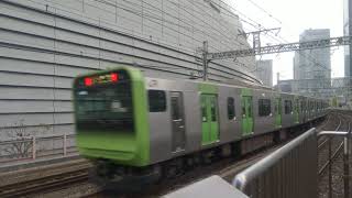 【有楽町駅】山手線（JR東日本E235系電車）15:12発 内回り列車の発車（東京都千代田区・鉄道）Yamanote Line Yurakucho Station Tokyo JAPAN TRAIN