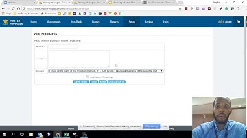 Advanced Mastery Manager  Creating Custom Standards