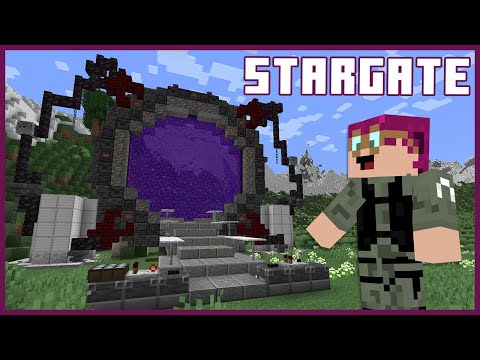 Building a Stargate SG-1 themed Nether Portal in Minecraft │Minecraft Survival