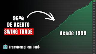 A ESTRATÉGIA de SWING TRADE que tem 96% de TAXA DE ACERTO desde 1998!!