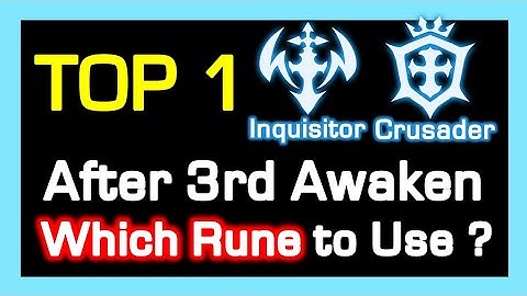 TOP 1 Inquisitor & Crusader which Rune to Use ? (after 3rd Awaken) / STG Rank Review / DragonNest KR