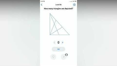 Easy Game - How many triangles are depicted? - Level 86 solution