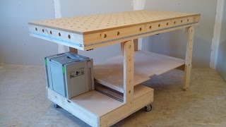 Рабочий стол для мастерской (workbench for workshop)(Часть (Part) - 1 Подробно (Details) - http://www.instwood.com/2014/09/blog-post.html Складной рабочий стол для мастерской (folding workbench for..., 2014-09-04T19:42:53.000Z)