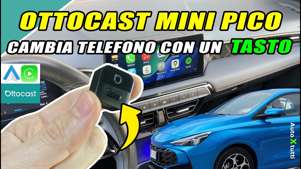 OTTOCAST MINI POT 2026 Upgrade Adattatore Wireless CarPlay & Android OTTOCAST MINI POT 2026 Upgrade Adattatore Wireless CarPlay & Android