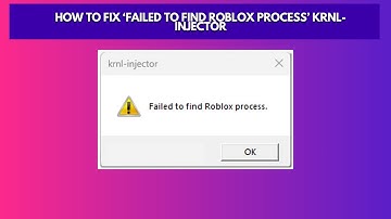 How to Fix ‘Failed to find Roblox process’ KRNL Injector