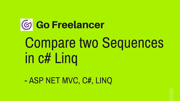 Compare two Sequences in c# Linq