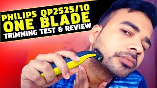 Philips QP2525/10 OneBlade Review and Live Trimming test in Hindi | Best Beard Trimmer under 2000