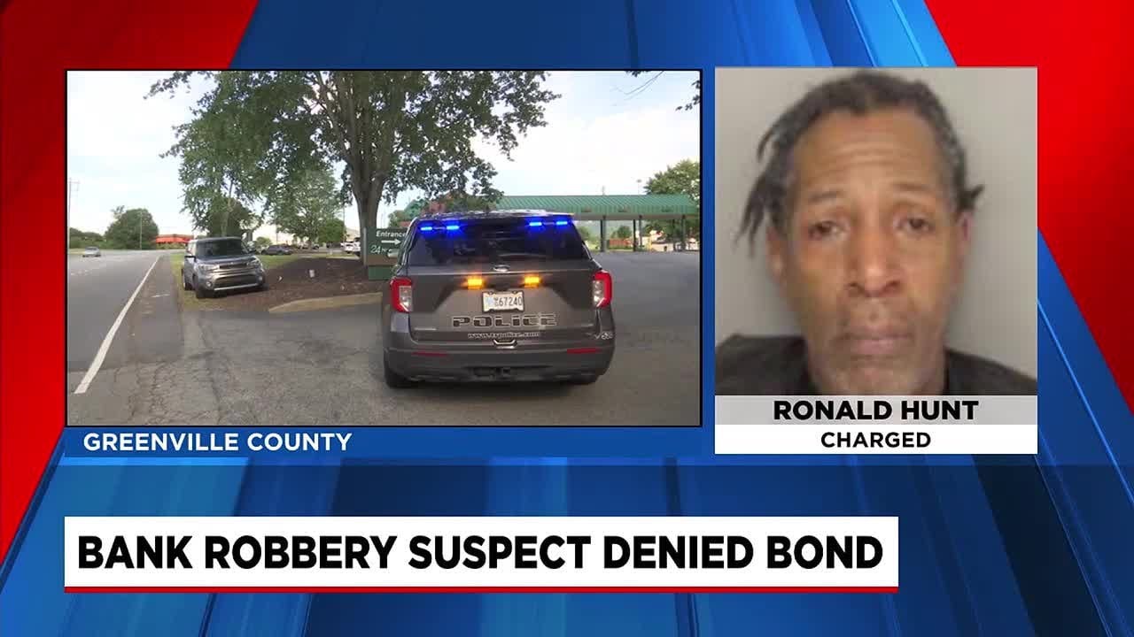 Bank robbery suspect denid bond in Travelers Rest - YouTube