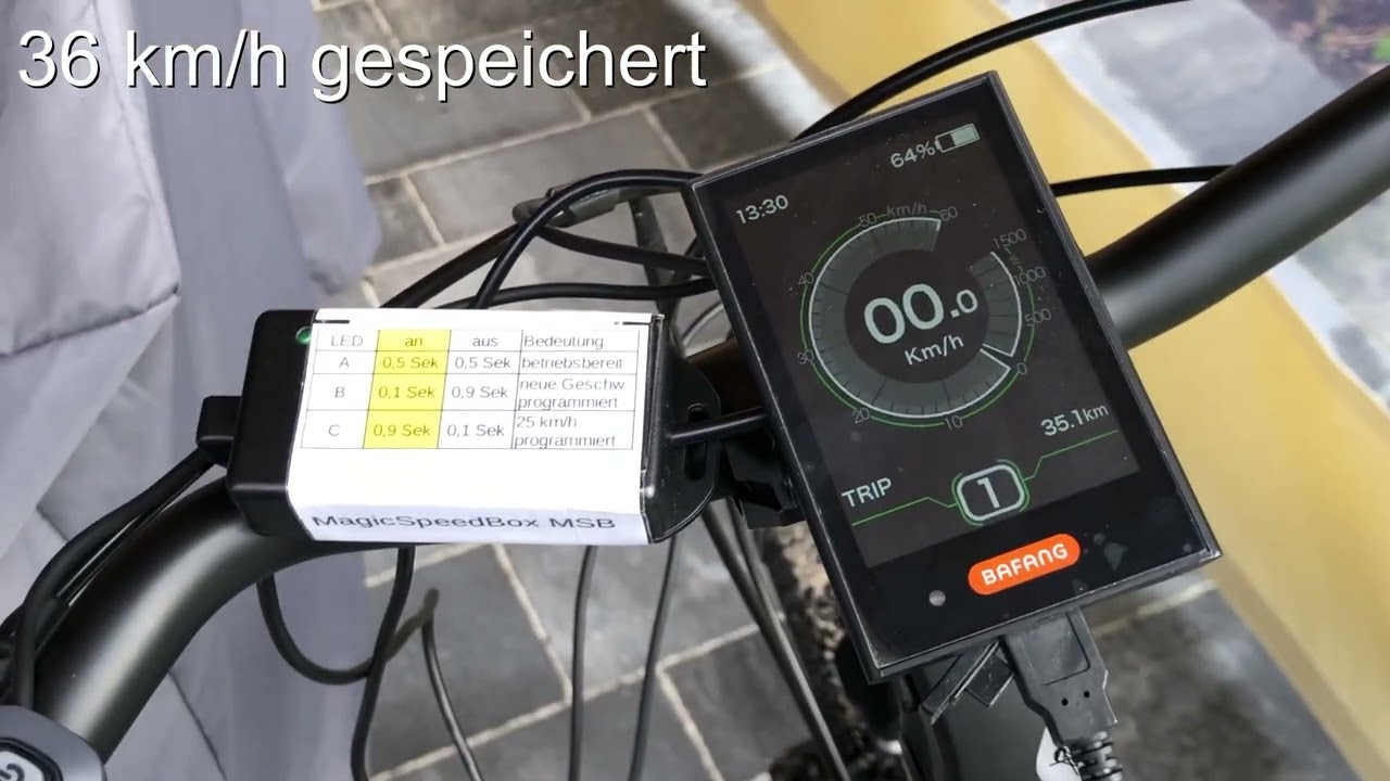 MagicSpeedBox - Tuning Ebike mit Bafang Mittelmotor mit CAN-Bus - YouTube