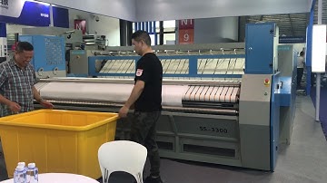 Laundry Machine Feeder + Roller Ironer + Folder