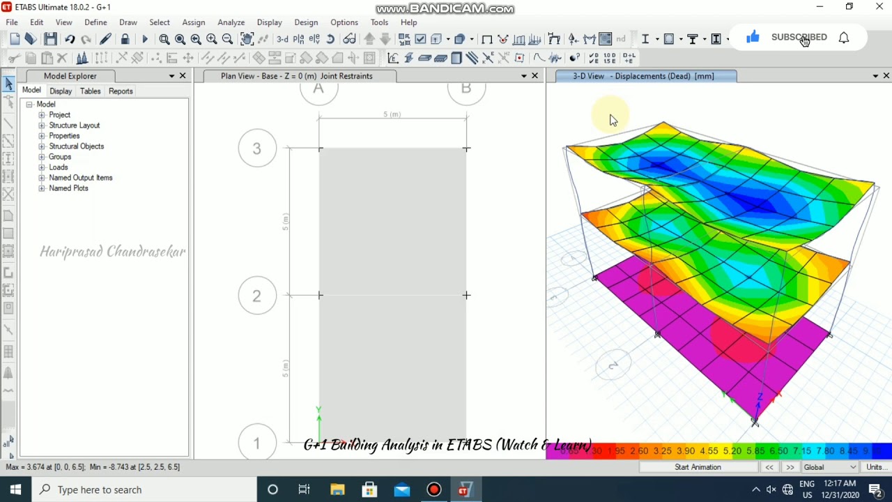 G+1 Building Analysis in ETABS (Watch & Learn) - YouTube