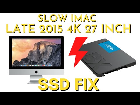iMac 27" Late 2015 A1419 4K - SLOW Fusion hard drive replacement with new internal SSD, MUCH FASTER!