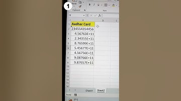 Excel Trick ‼️ Properly Display Aadhar Card Numbers In Excel 🔥 | Convert Data Into Correct Format ✅