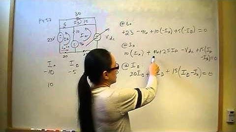 Node Voltage vs Mesh Method P4.57 Nilsson Riedel Electric Circuits 9E Solution
