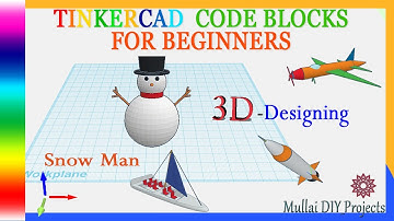 Create a 3D "Snow Man" inTinkerCAD CodeBlocks | DIY_Projects
