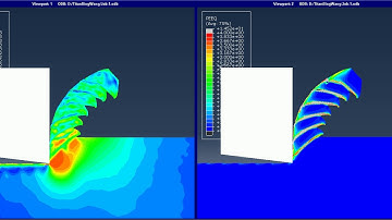 Orthogonal cutting of titanium alloy under dry conditions