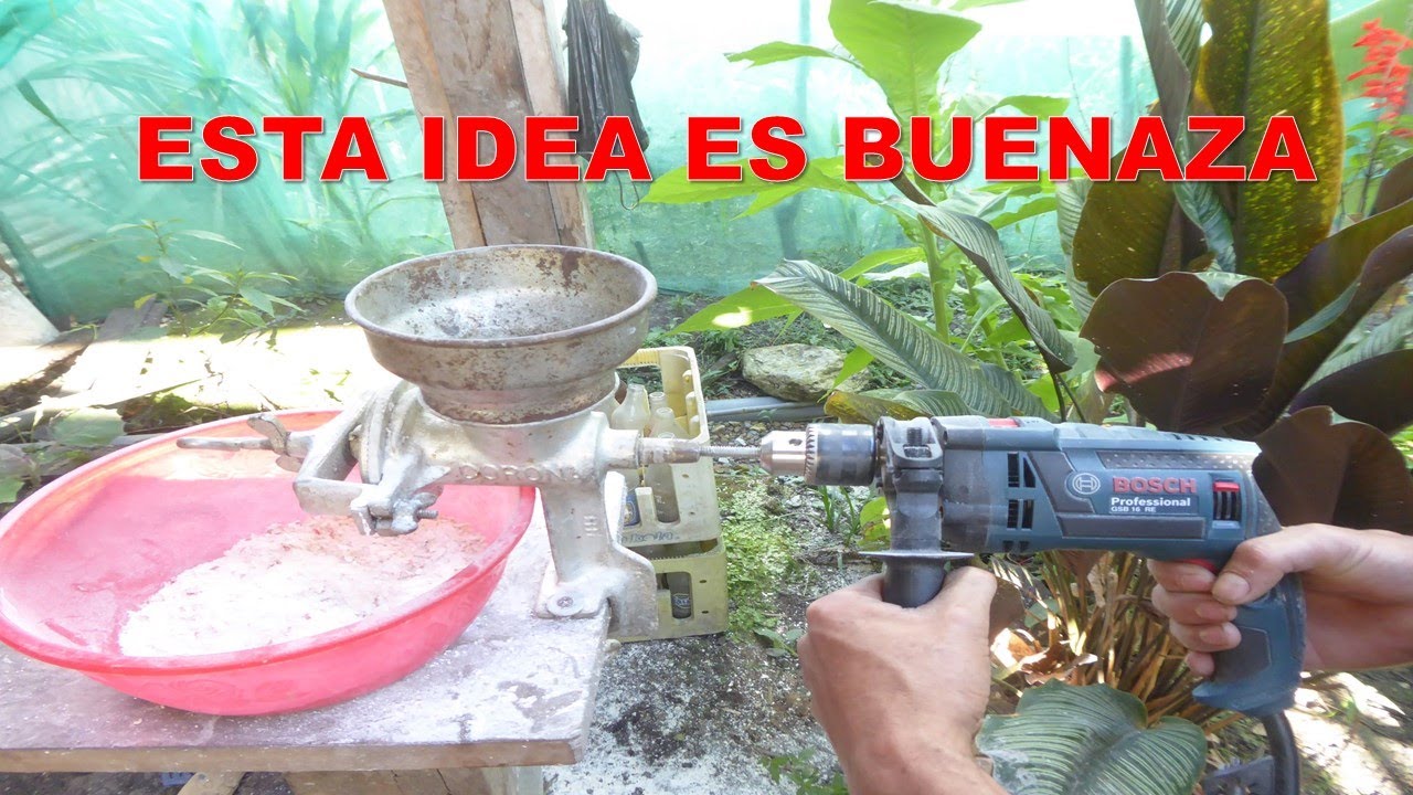 No sufras mas con tu molino a mano SUPER MOLIDO CON TALADRO,