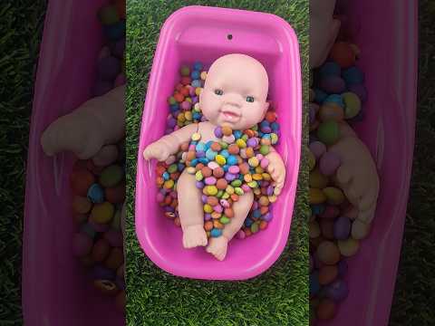 Satisfying video | Rainbow Candy Doll Showing #shorts #asmr #candy