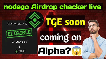 Nodego Airdrop checker live | nodego TGE soon | how to claim nodego tokens | nodego  latest update