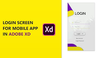 Mobile App UI Design (Login Screen) on ADOBE XD