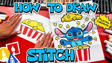 How To Draw Stitch Popcorn Bucket Surprise