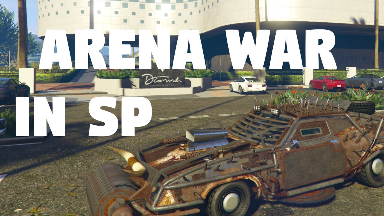 Get The Arena War DLC + Vehicles in GTA V Story Mode !! 