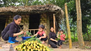 Single mother: harvest sugarcane to sell and make a swing for her daughter!