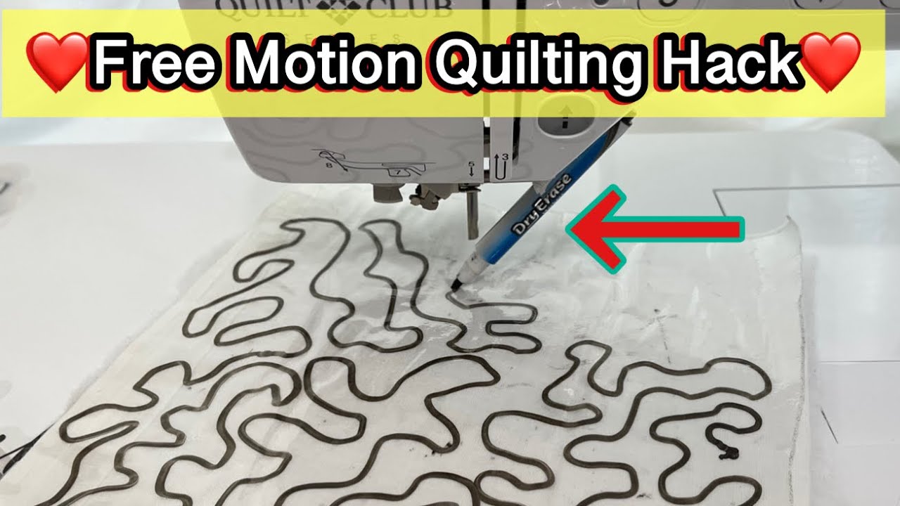 Free Motion Quilting - 8 designs using one basic motion 