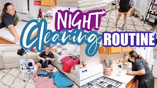 CLEANING MOTIVATION: After DarkCLEAN WITH ME! | SAHM NIGHT TIME ROUTINE with CLEANING MUSIC ONLY
