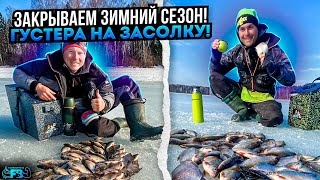 ЗАКРЫТИЕ СЕЗОНА ПО БЕЛОЙ РЫБЕ! Половили густеру на засолку! Последний лёд!