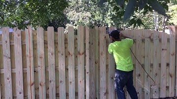 Cuting arch shadowbox fence