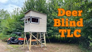 Deer Blind TLC by Living Our American Dream 747 views 6 months ago 12 minutes, 4 seconds