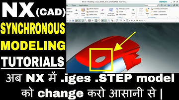 NX Synchronous Modeling: Shell Face & Delete Face | Synchronous modeling nx | nx