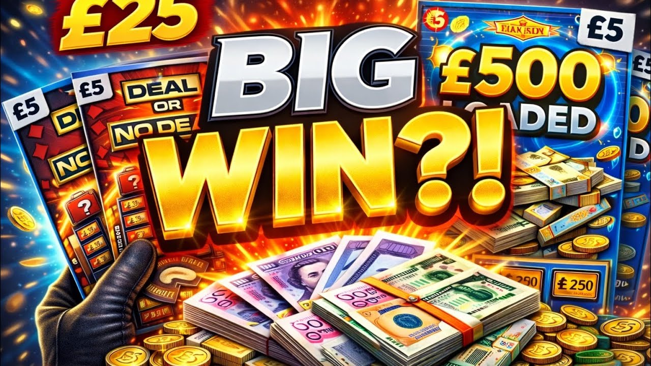 £25 Scratchcard Challenge – Episode 1 💸 Did We Just Hit £500?!