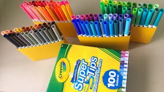 Marcadores Plumones Crayola Super Tips Lavables 100 Colores