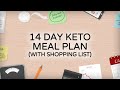 14-Day Keto Diet Meal Plan [with Shopping List]