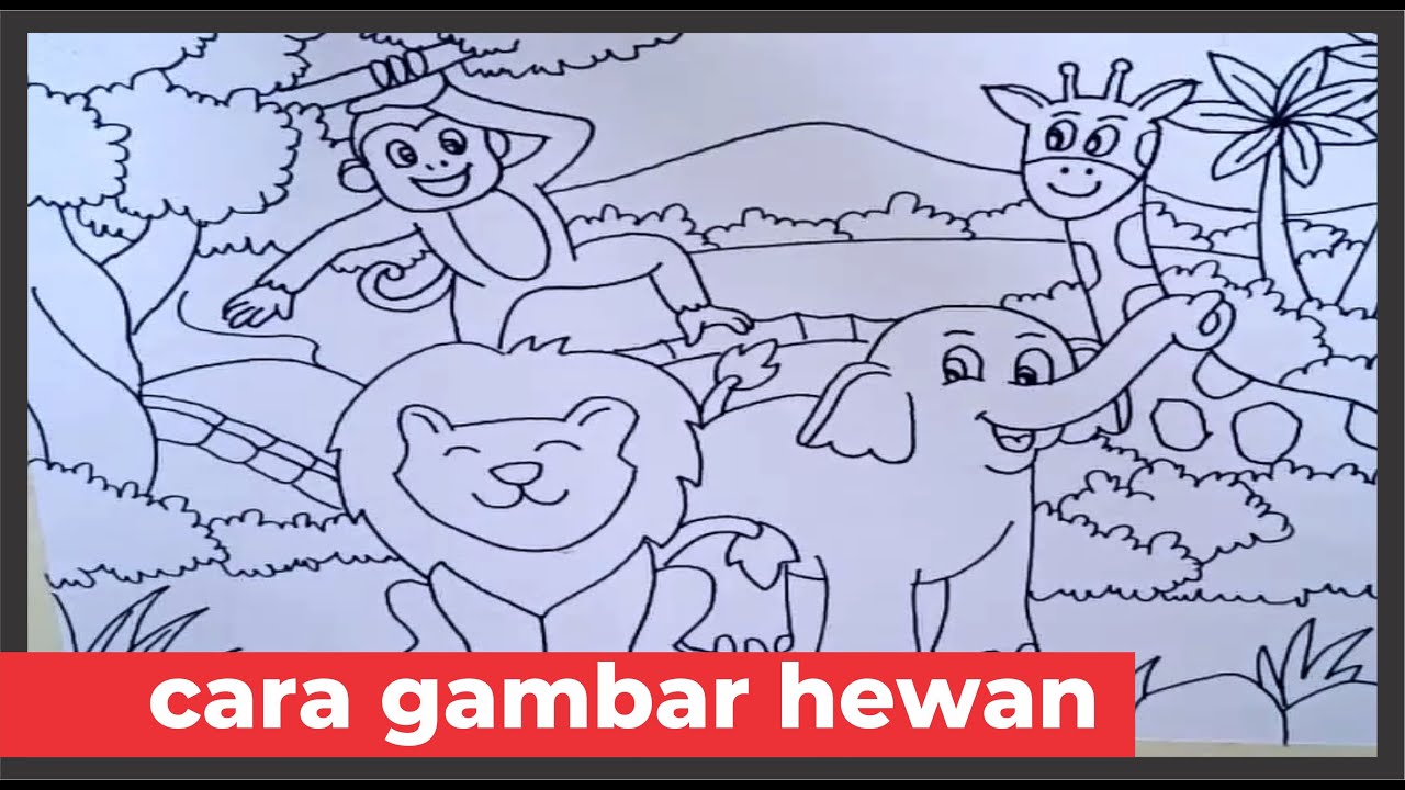  CARA  JITU MENGGAMBAR  HEWAN  HEWAN  DENGAN MUDAH YouTube