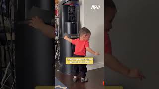 Looks like we've got a future gymnast on our hands