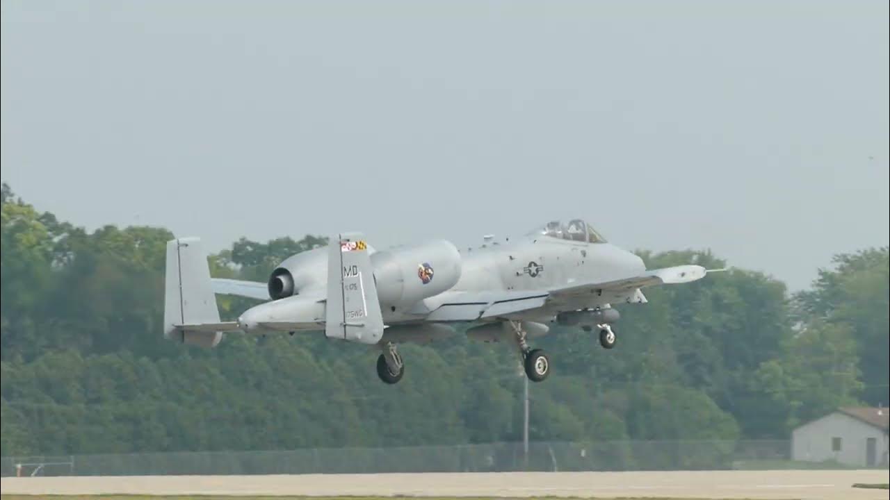 A10 Warthog takeoff At Oshkosh Air Adventure 2023 aviation 