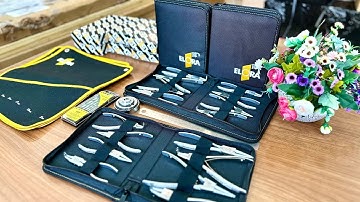 Bộ kìm mở phe 8 cây trong ngoài thẳng cong ELORA JUBI 403-S8, sản xuất tại Đức.